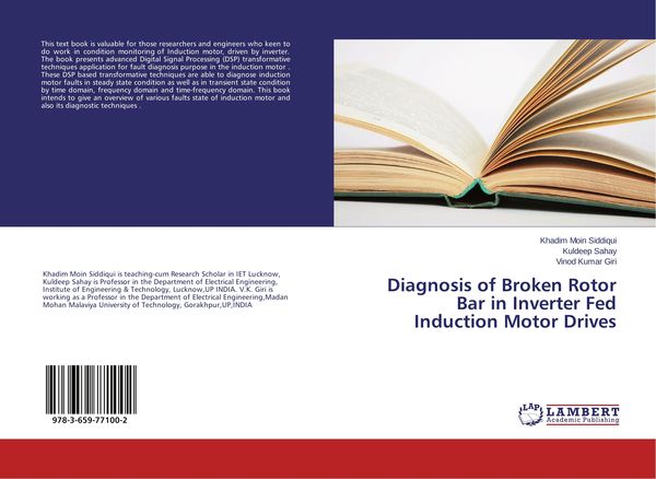 Produktbild: Diagnosis of Broken Rotor Bar in Inverter Fed Induction Motor Drives