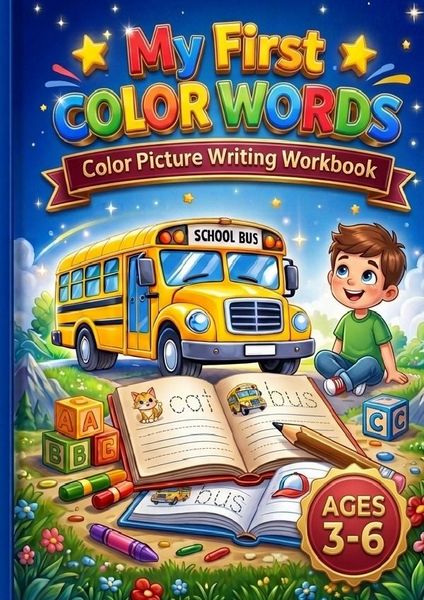 Produktbild: My First Color Words &ndash; Color Picture Writing Workbook for Ages 3&ndash;6
