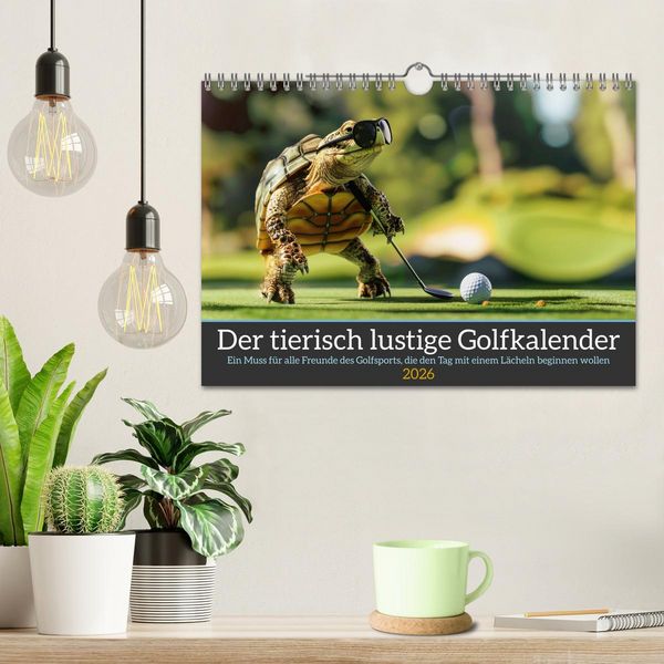 Produktbild: Der tierisch lustige Golfkalender (Wandkalender 2026 DIN A4 quer), CALVENDO Monatskalender