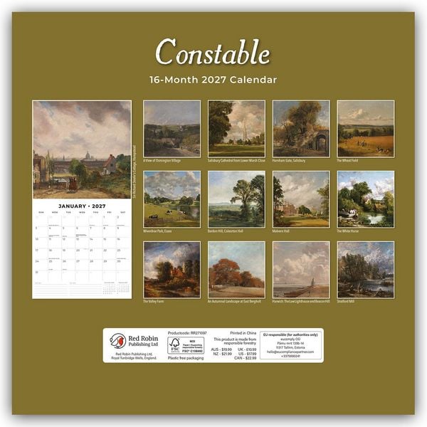 Produktbild: Constable 2027 &ndash; 16-Monatskalender