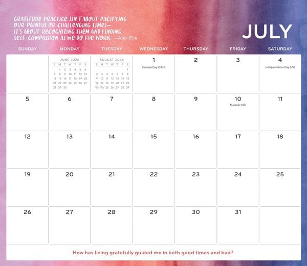 Produktbild: Everyday Gratitude Magnetic Wall Calendar 2026