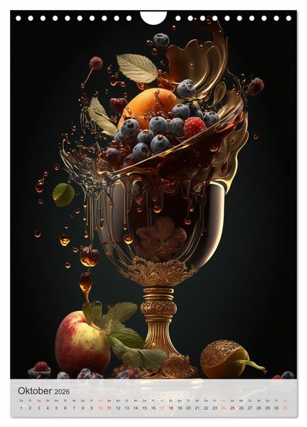 Produktbild: Fantasie Eiskreationen (Wandkalender 2026 DIN A4 hoch), CALVENDO Monatskalender