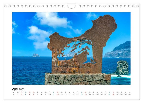 Produktbild: El Hierro - Insel mit allen Sinnen (Wandkalender 2026 DIN A4 quer), CALVENDO Monatskalender