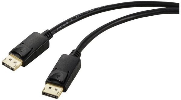 Produktbild: Renkforce DisplayPort Anschlusskabel DisplayPort Stecker, DisplayPort Stecker 2.00 m Schwarz DisplayPort-Kabel