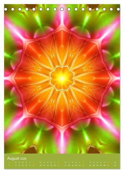 Produktbild: Lichtvolle Mandalas (Tischkalender 2026 DIN A5 hoch), CALVENDO Monatskalender