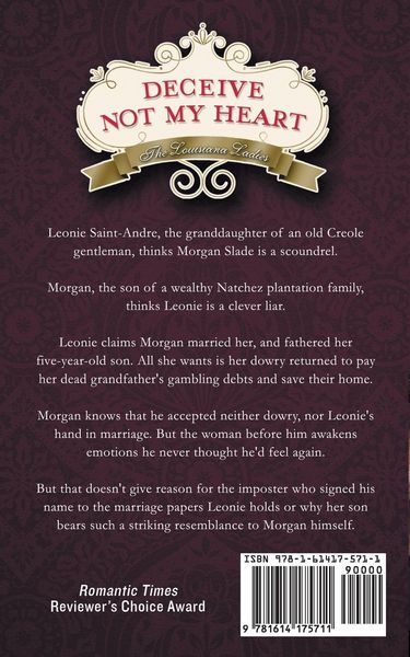 Produktbild: Deceive Not My Heart (the Louisiana Ladies Series, Book 1)