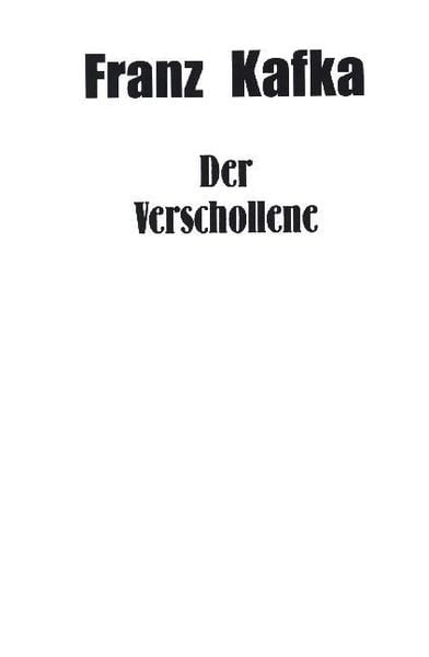 Produktbild: Kafka, F: Verschollene