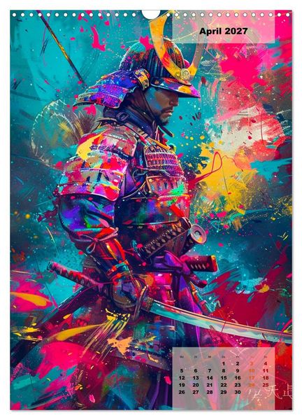 Produktbild: Samurai - Stahl Ehre Mut (Wandkalender 2027 DIN A3 hoch), CALVENDO Monatskalender