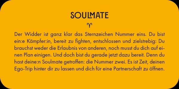 Produktbild: Sternzeichen Widder 40 Karten in Magnetschachtel