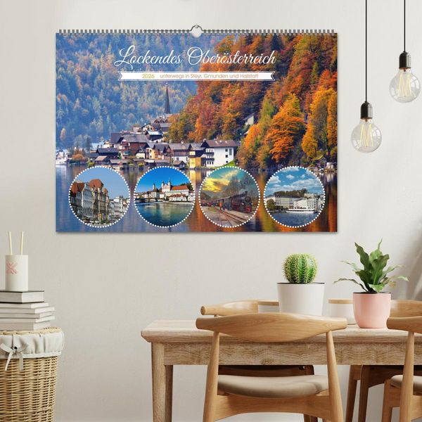 Produktbild: Lockendes Ober&ouml;sterreich (Wandkalender 2026 DIN A2 quer), CALVENDO Monatskalender