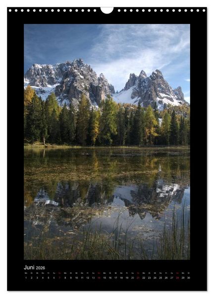 Produktbild: Landschaft im Fokus - Bayern, Tirol und S&uuml;dtirol (Wandkalender 2026 DIN A3 hoch), CALVENDO Monatskalender