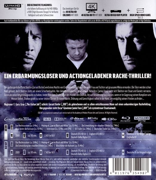 Produktbild: Gesetz der Rache - Director's Cut (+ Blu-ray 2D)