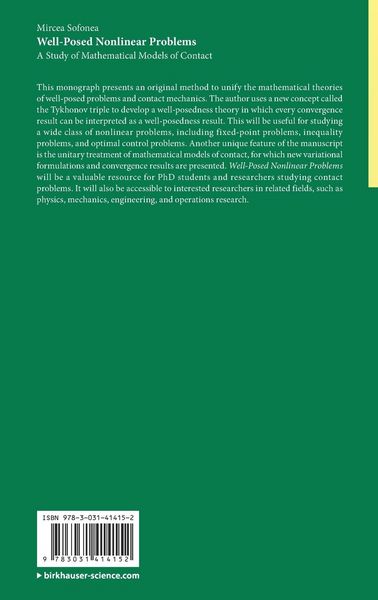 Produktbild: Well-Posed Nonlinear Problems