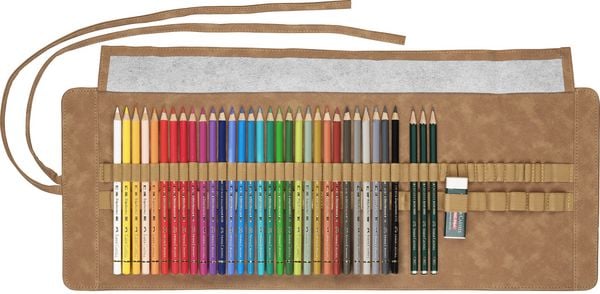 Produktbild: Faber-Castell K&uuml;nstlerfarbstifte Polychromos, 30er Stifterolle