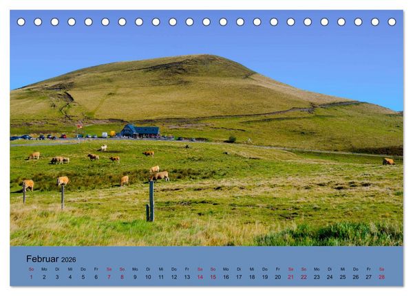 Produktbild: Naturparadies Auvergne (Tischkalender 2026 DIN A5 quer), CALVENDO Monatskalender