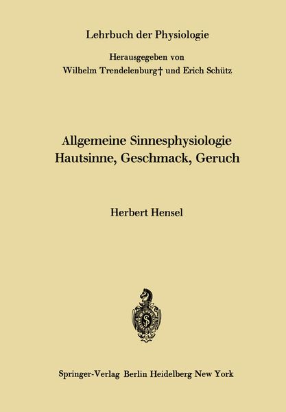 Produktbild: Allgemeine Sinnesphysiologie Hautsinne, Geschmack, Geruch