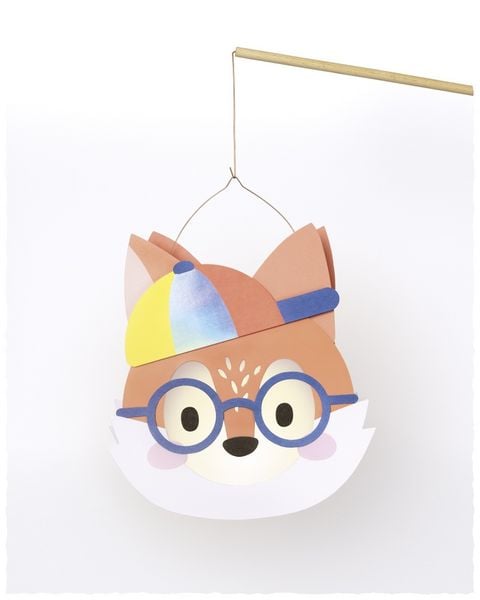 Produktbild: FOLIA Bastelartikel DIY Laterne Fuchs (FOX) inkl. 1 LED-Licht und Batterien