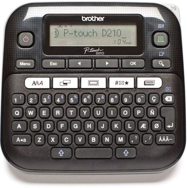 Brother P-touch D210 Beschriftungsgerät Geeignet für Schriftband: TZe 3.5 mm, 6 mm, 9 mm, 12 mm