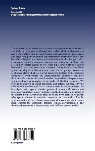 Produktbild: Delay Controlled Partial Synchronization in Complex Networks