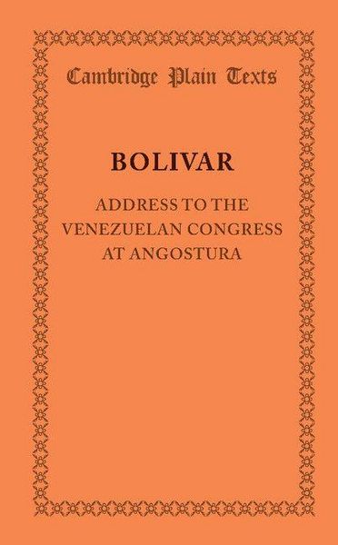 Produktbild: Address to the Venezuelan Congress at Angostura