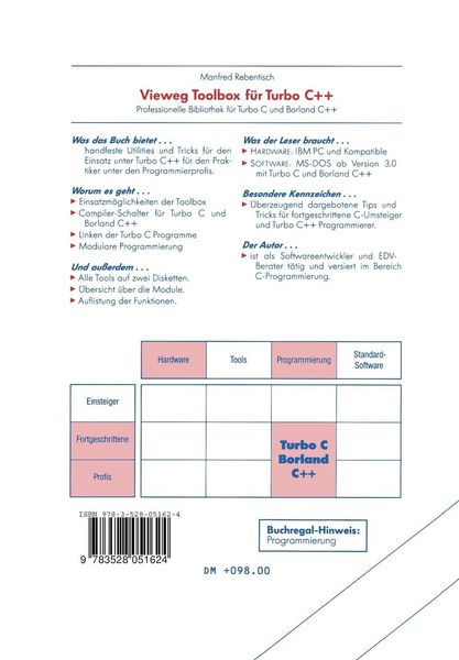 Produktbild: Vieweg C++ Toolbox