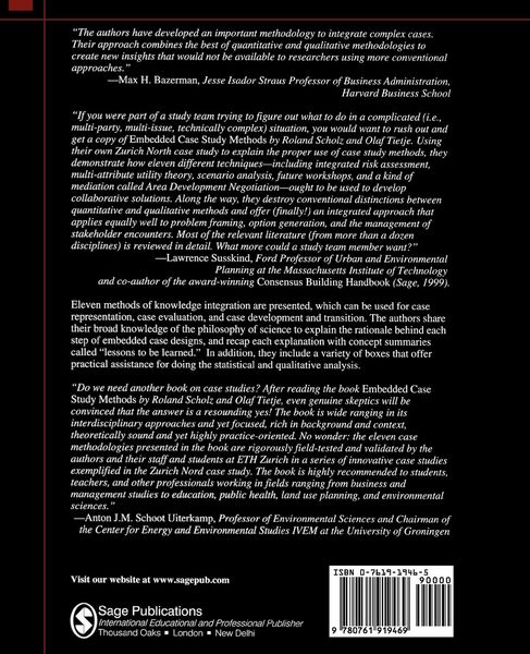 Produktbild: Embedded Case Study Methods