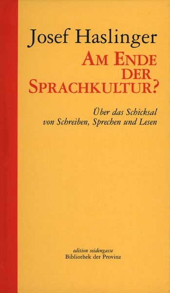 Produktbild: Am Ende der Sprachkultur?
