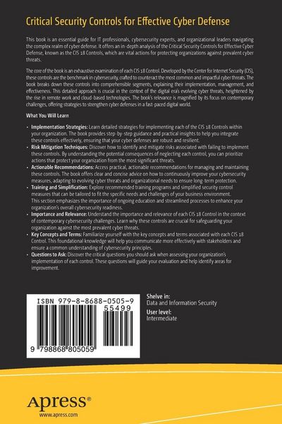 Produktbild: Critical Security Controls for Effective Cyber Defense