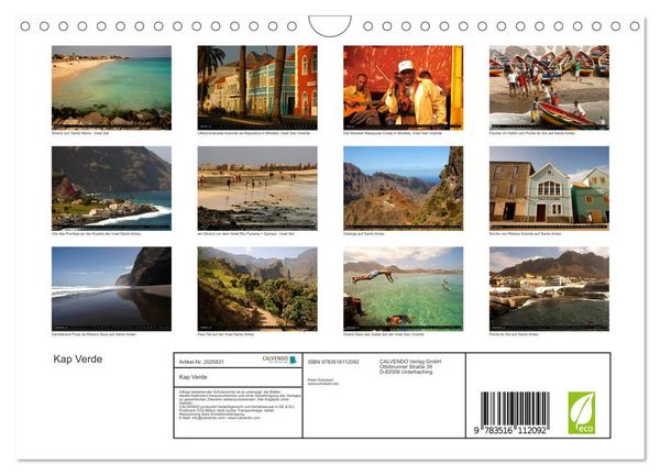 Produktbild: Kap Verde (Wandkalender 2026 DIN A4 quer), CALVENDO Monatskalender
