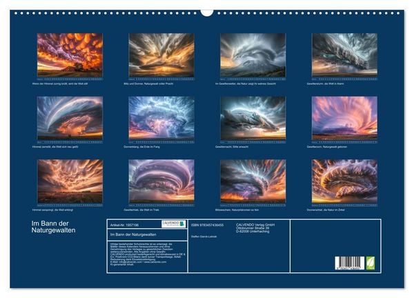Produktbild: Im Bann der Naturgewalten (Wandkalender 2026 DIN A2 quer), CALVENDO Monatskalender