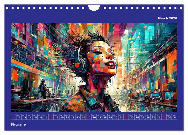 Produktbild: Pixelated Passions (Wall Calendar 2026 DIN A4 landscape), CALVENDO 12 Month Wall Calendar