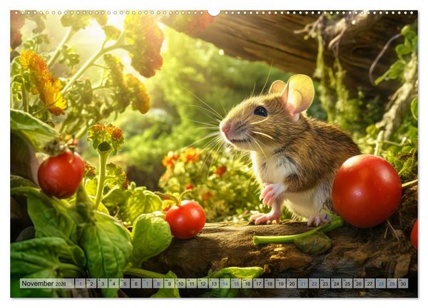 Produktbild: Wilde Nachbarn - Tierisches Treiben im Gartenparadies! (Wandkalender 2026 DIN A2 quer), CALVENDO Monatskalender