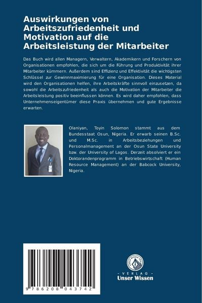 Produktbild: Auswirkungen von Arbeitszufriedenheit und Motivation auf die Arbeitsleistung der Mitarbeiter