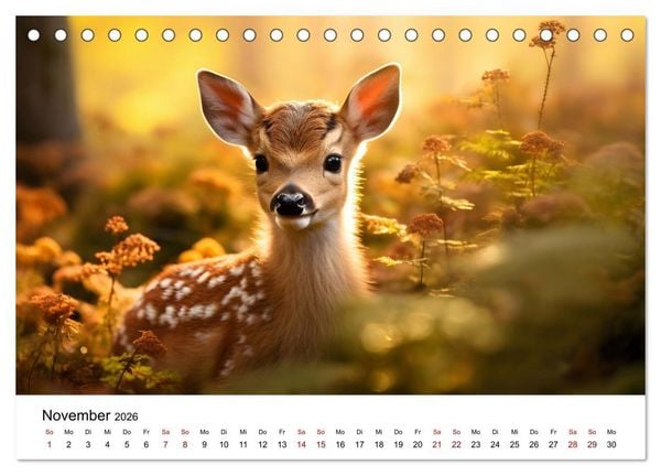 Produktbild: Magic Animals (Tischkalender 2026 DIN A5 quer), CALVENDO Monatskalender