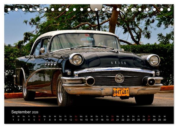 Produktbild: Cuba Cars (Tischkalender 2026 DIN A5 quer), CALVENDO Monatskalender