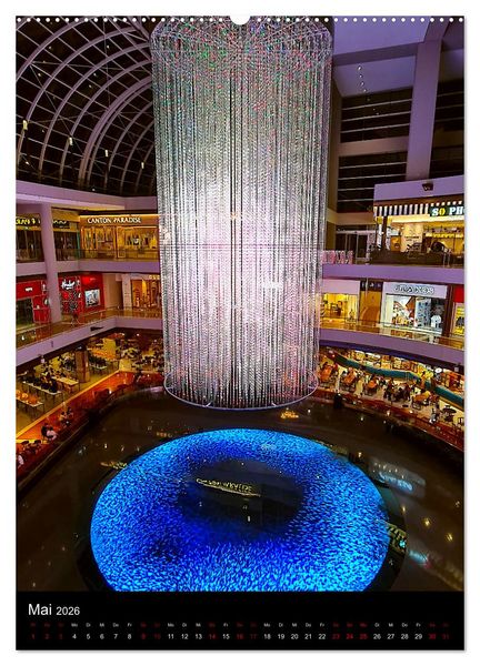 Produktbild: Singapur - Faszinierende Lichterwelt Marina Bay (Wandkalender 2026 DIN A2 hoch), CALVENDO Monatskalender