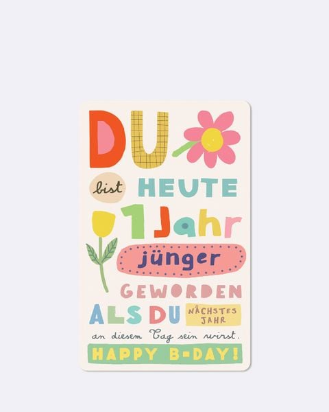 Produktbild: Lunacard Postkarte *Ein Jahr j&uuml;nger