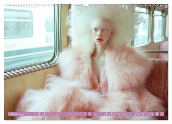 Produktbild: Albino Frauen - Kunstvolle Werke (Wandkalender 2026 DIN A2 quer), CALVENDO Monatskalender