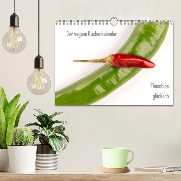 Produktbild: Der vegane K&uuml;chenkalender (Wandkalender 2026 DIN A4 quer), CALVENDO Monatskalender