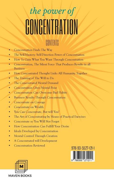 Produktbild: THE POWER of concentration