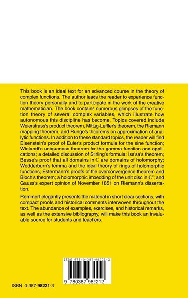 Produktbild: Classical Topics in Complex Function Theory