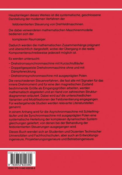 Produktbild: Steuerverfahren f&uuml;r Drehstrommaschinen