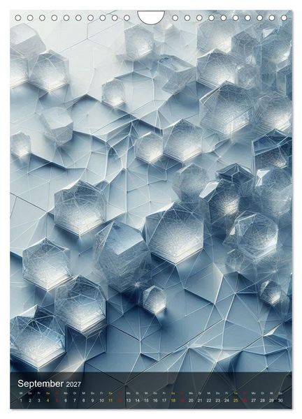 Produktbild: Geometrie der Natur &ndash; Formen, Muster, Strukturen (Wandkalender 2027 DIN A4 hoch), CALVENDO Monatskalender