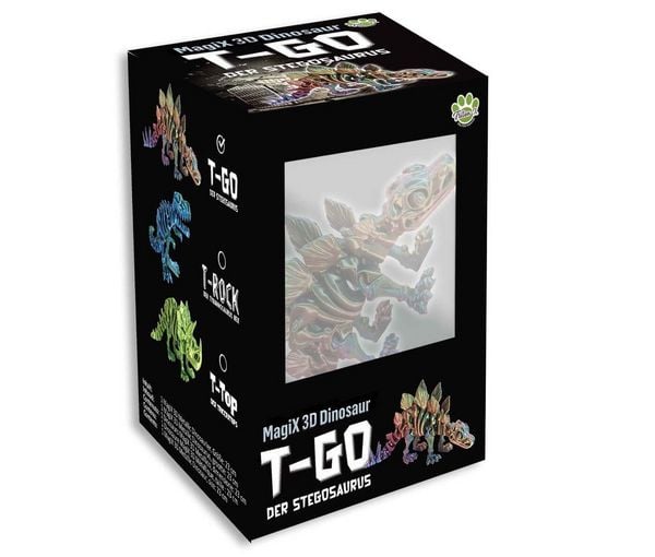 Produktbild: T-GO der Stegosaurus, 3D Metallic Dino 23cm