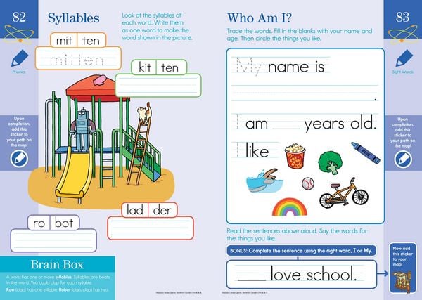 Produktbild: Summer Brain Quest: Between Grades Pre-K & K
