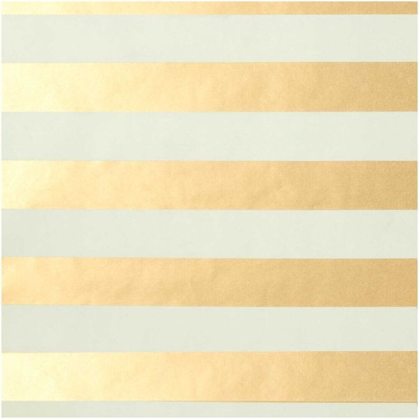 Produktbild: Seidenpapier Streifen, Creme/Gold, MIX