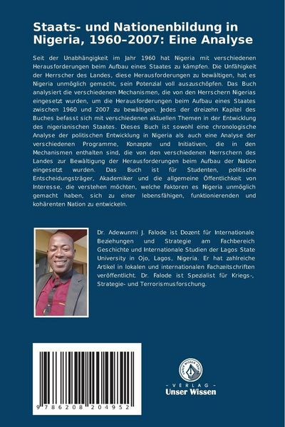 Produktbild: Staats- und Nationenbildung in Nigeria, 1960-2007: Eine Analyse