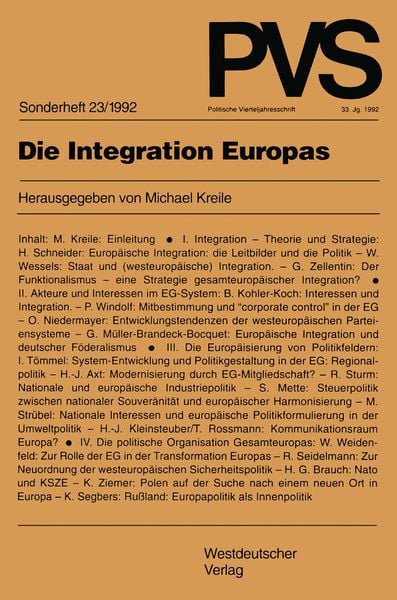 Produktbild: Die Integration Europas
