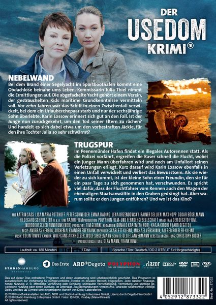 Der Usedom-Krimi Teil 4+5: Nebelwand/Trugspur  [1 DVD]