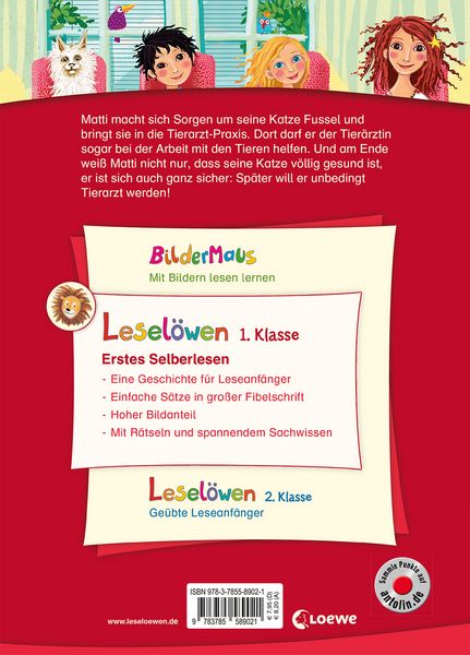 Produktbild: Lesel&ouml;wen 1. Klasse - Ein Tag in der Tierarzt-Praxis